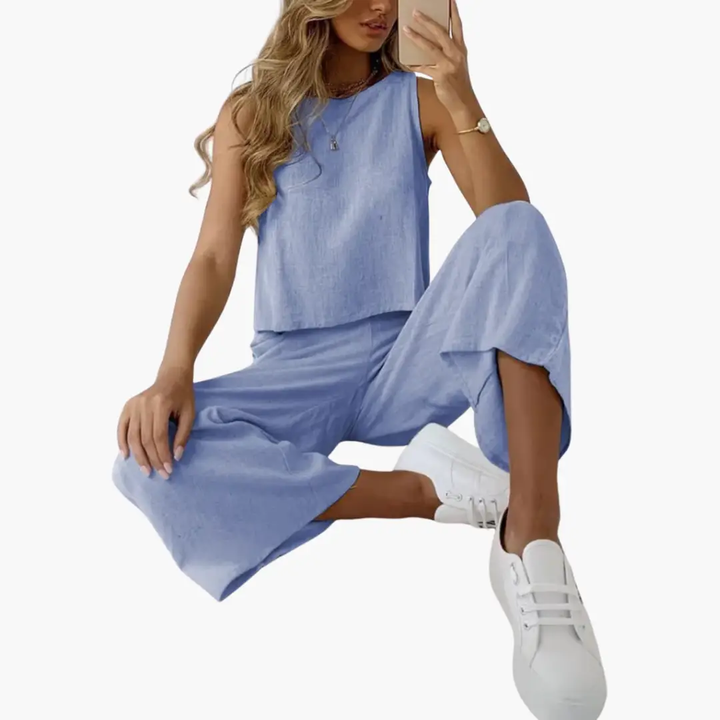 Comfortable Two-Piece Set for Women - Summer Casual Style