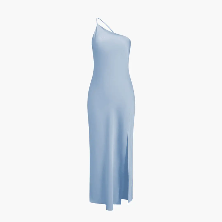 Satin Slip Dress for Women with Slit – Elegant Evening Dress