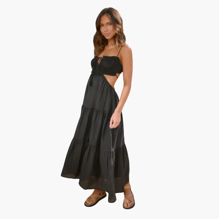 Maxi Dress for Women – Boho Style with Ties