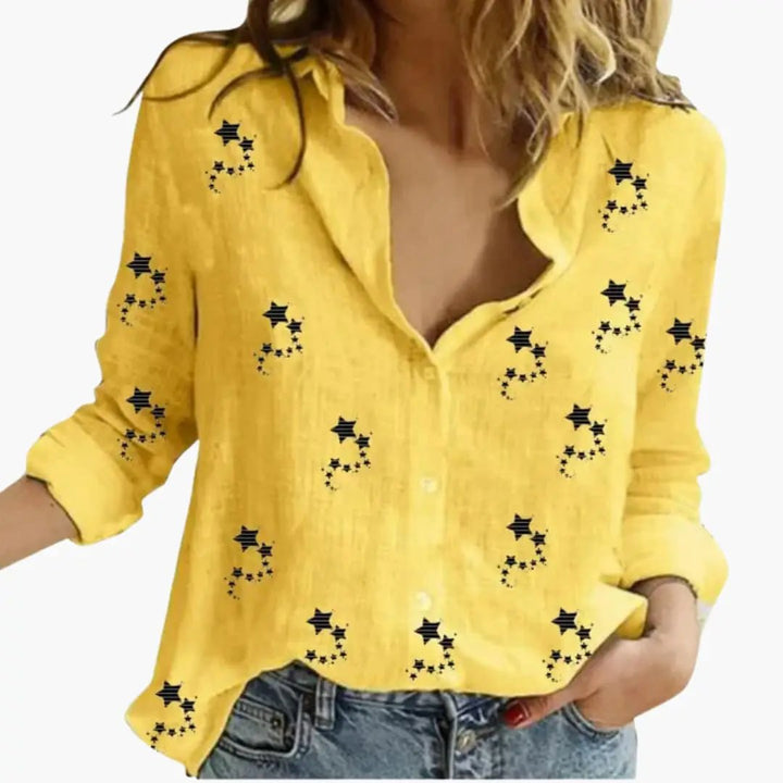 Elegant Floral Pattern Blouse for Women - Stylish & Versatile