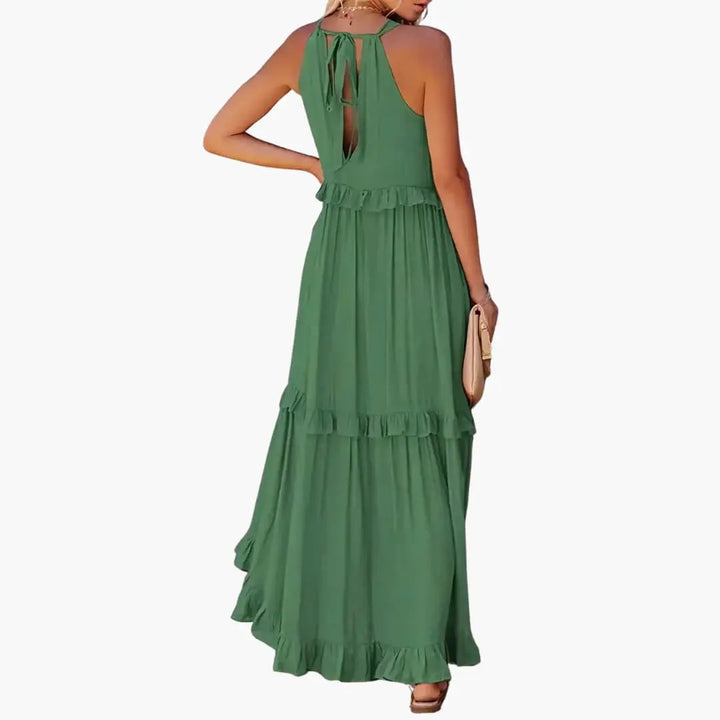 Maxi Dress Layers - Ruffle Dress for Women, Elegant & Airy