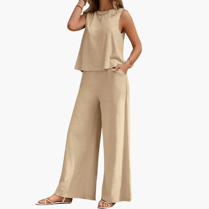 Comfortable Two-Piece Set for Women - Summer Casual Style