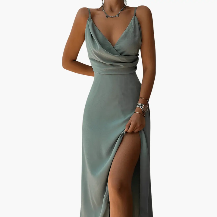 Evening Maxi Dress with Slit for Women – Elegant & Sexy Look