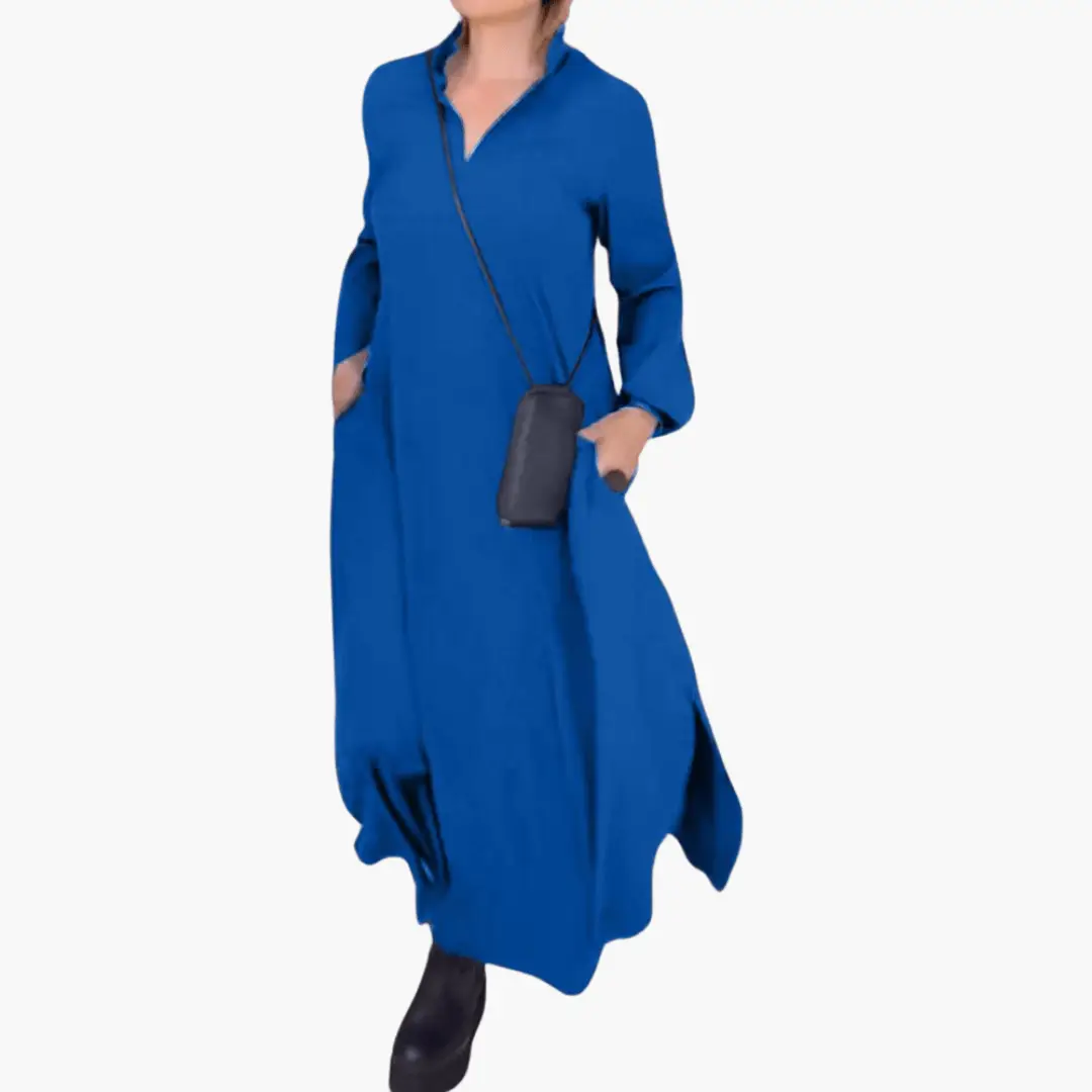Elegant, loose-fitting long dress for women