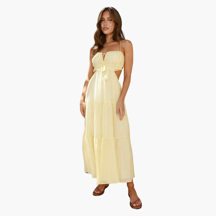 Maxi Dress for Women – Boho Style with Ties