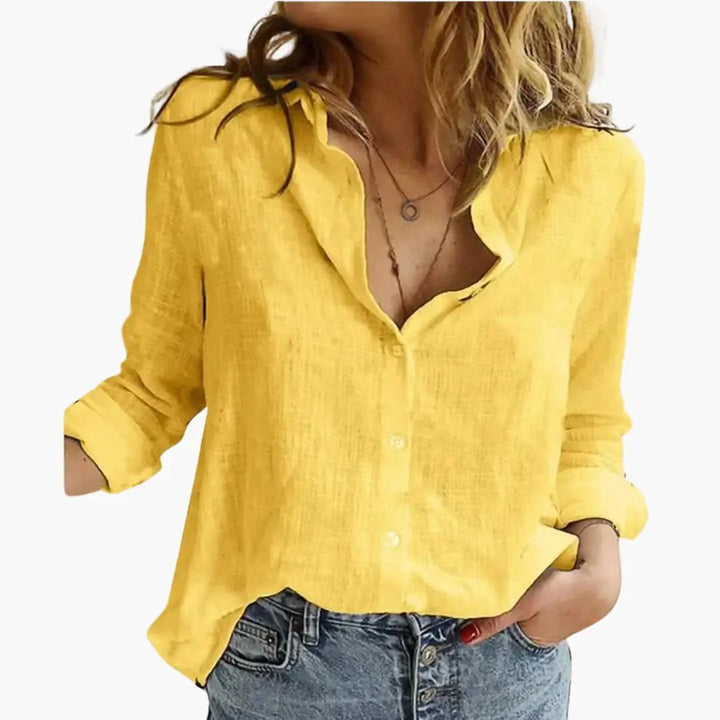 Elegant Long Sleeve Shirt for Women - Classic & Versatile