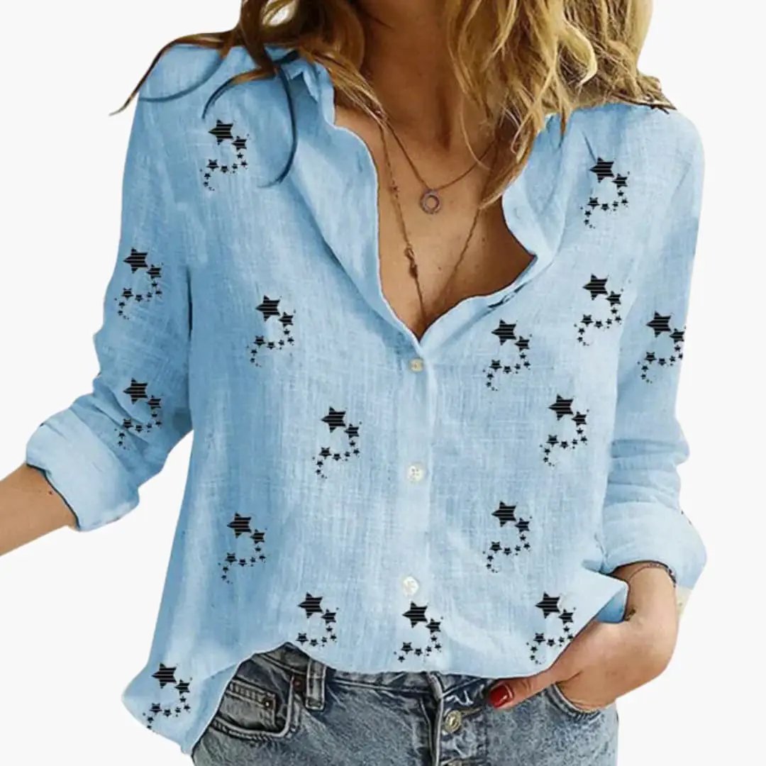 Elegant Floral Pattern Blouse for Women - Stylish & Versatile