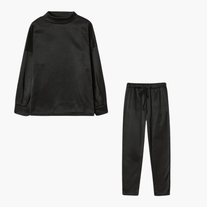 Two-Piece Jogging Suit for Women with High Collar
