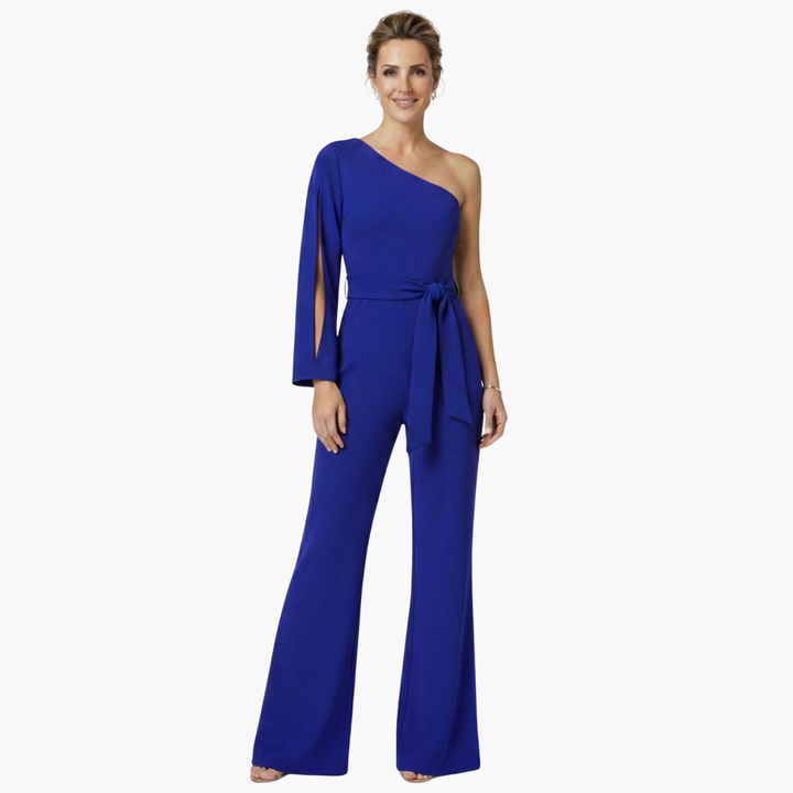 Elegant Jumpsuit for Women – One-Shoulder & Tailored