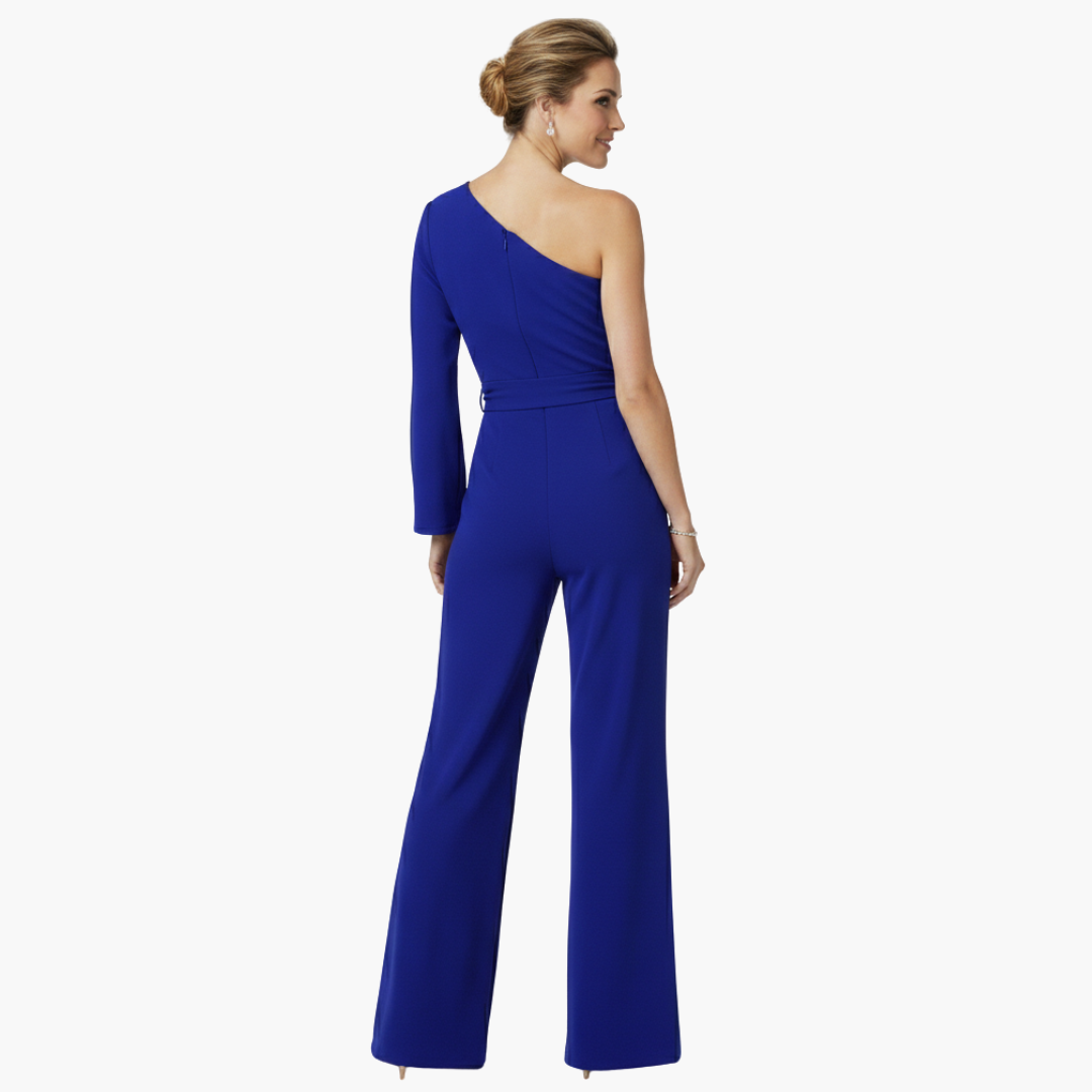 Elegant Jumpsuit for Women – One-Shoulder & Tailored