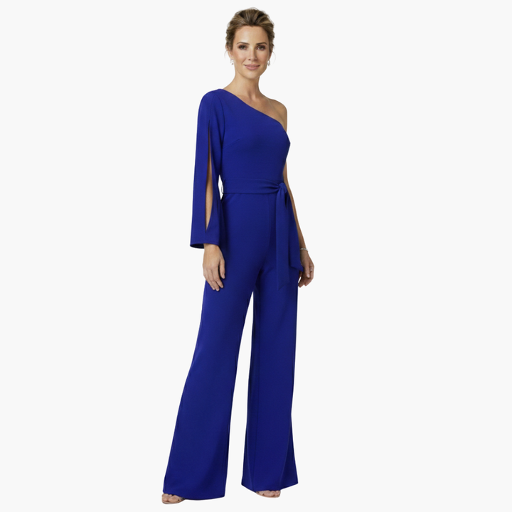 Elegant Jumpsuit for Women – One-Shoulder & Tailored