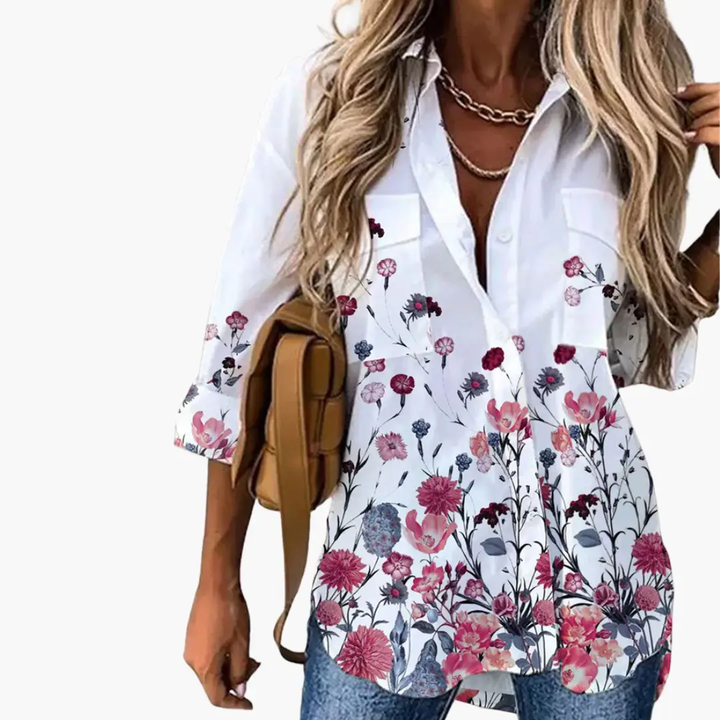 Summer Top for Women with - Butterfly Print Light