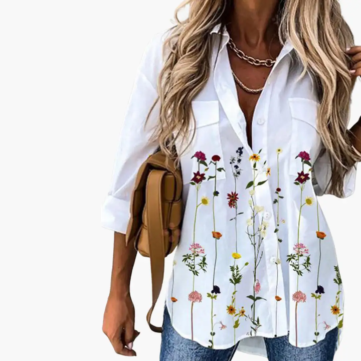 Summer Top for Women with - Butterfly Print Light