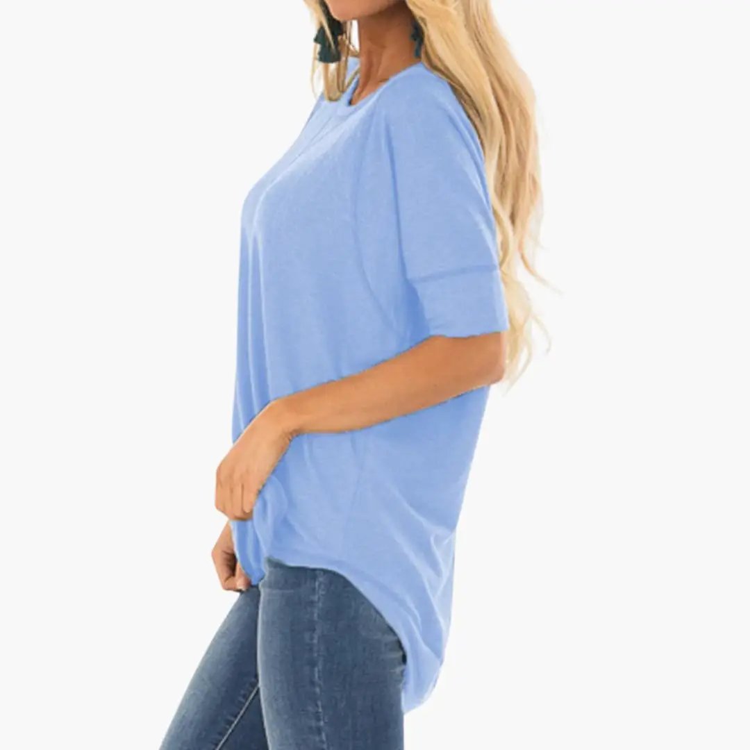 Women’s Allover Leopard Print T-Shirt Short Sleeve Crew Neck Top