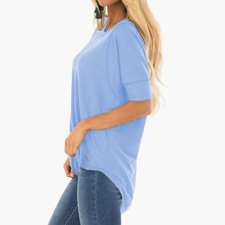Women’s Allover Leopard Print T-Shirt Short Sleeve Crew Neck Top