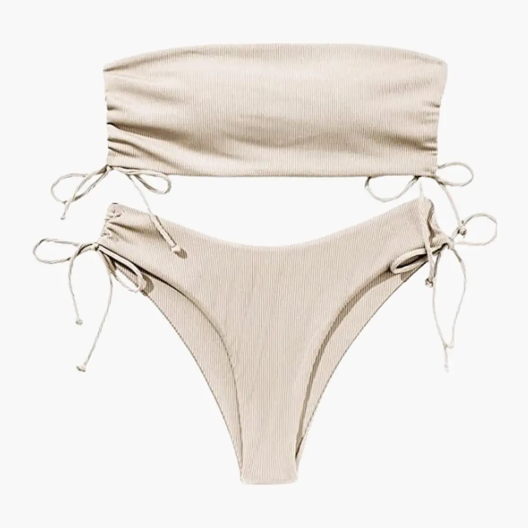 Women’s Bandeau High-Waisted Bikini Set