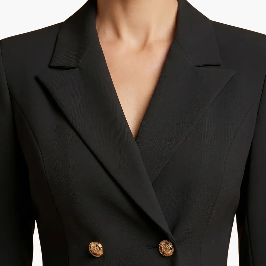 Women’s Blazer Dress with Double Button Front and Lapels