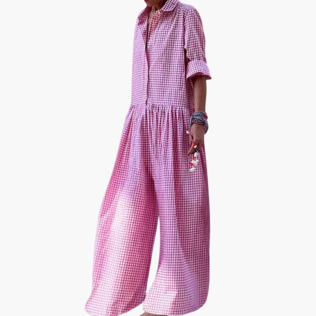Women’s Checked Jumpsuit