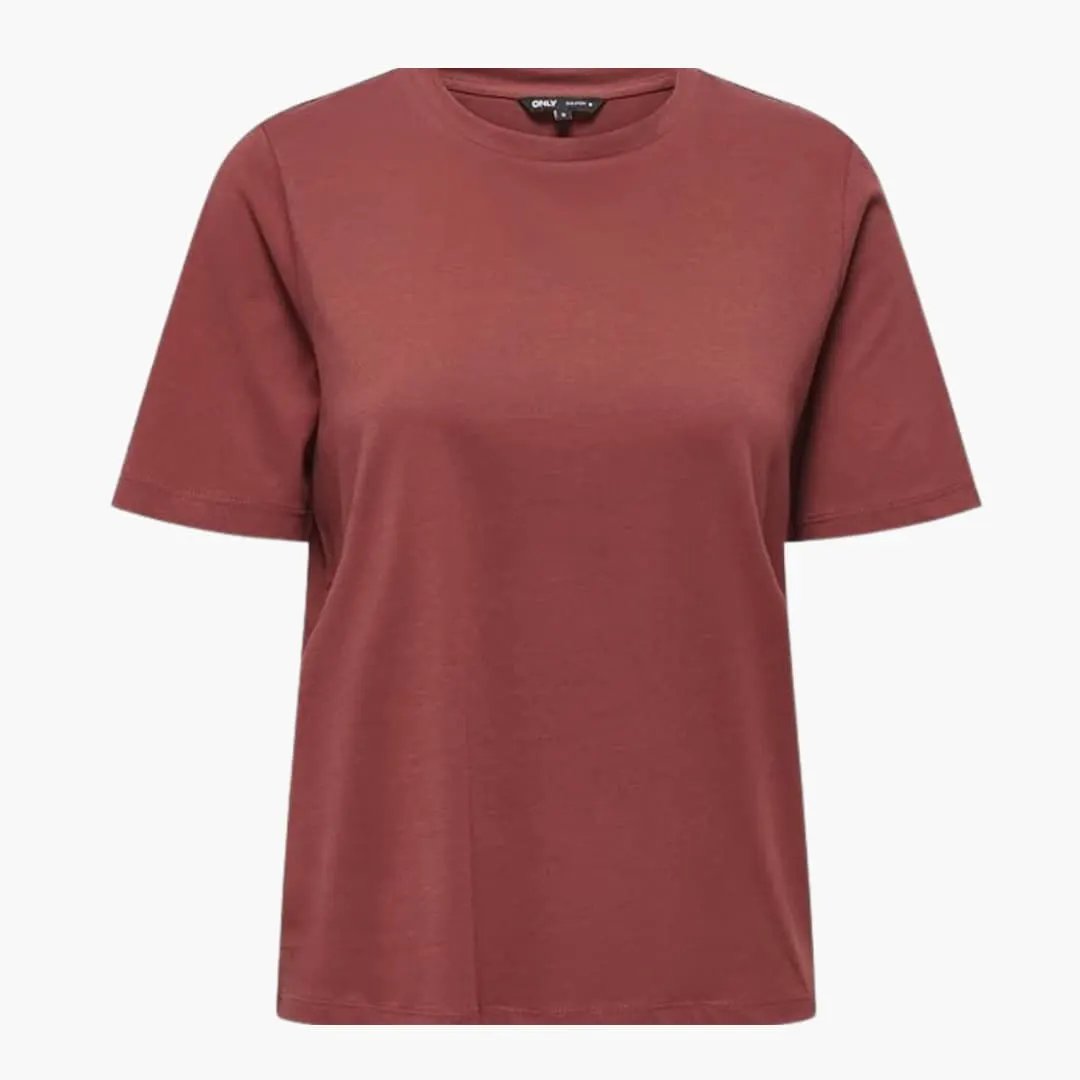 Women’s Classic Crew Neck Short Sleeve T-Shirt – Plain Everyday Top