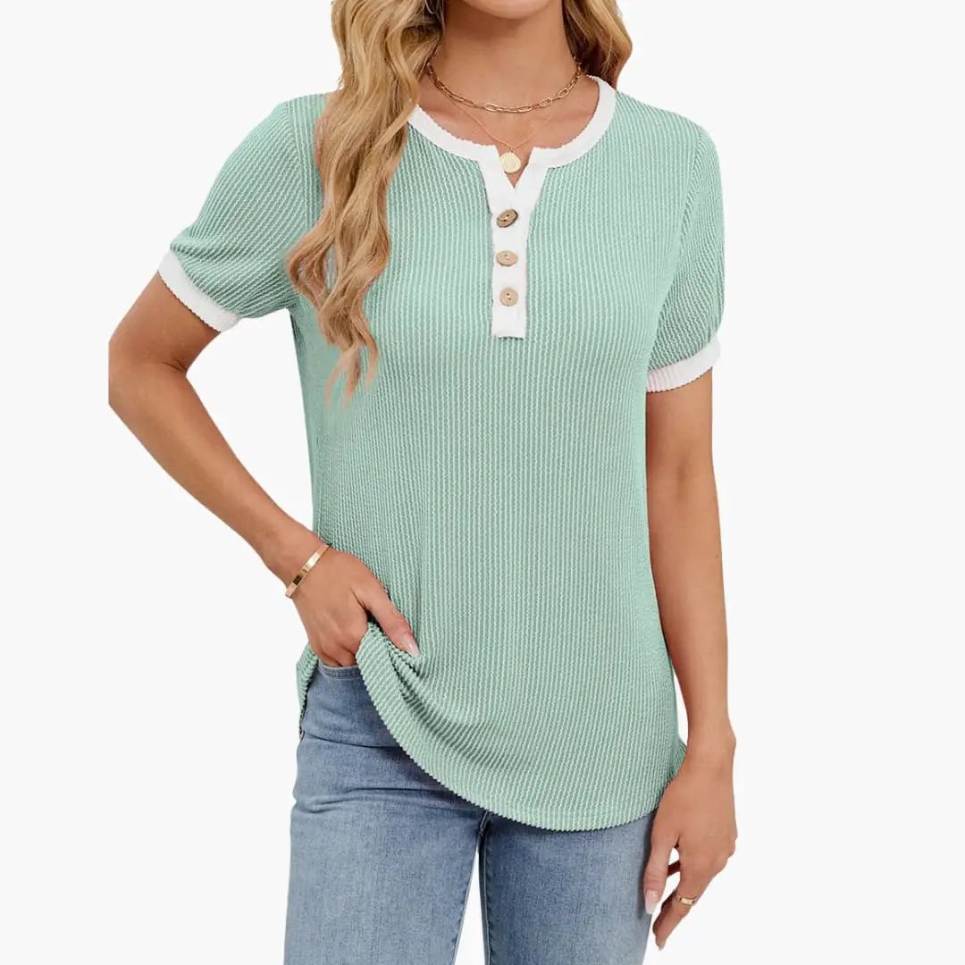 Women’s Blend V-Neck Short Sleeve T-Shirt