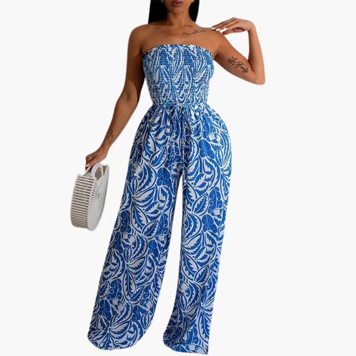 Women’s Elastic Top Wide Leg Jumpsuit