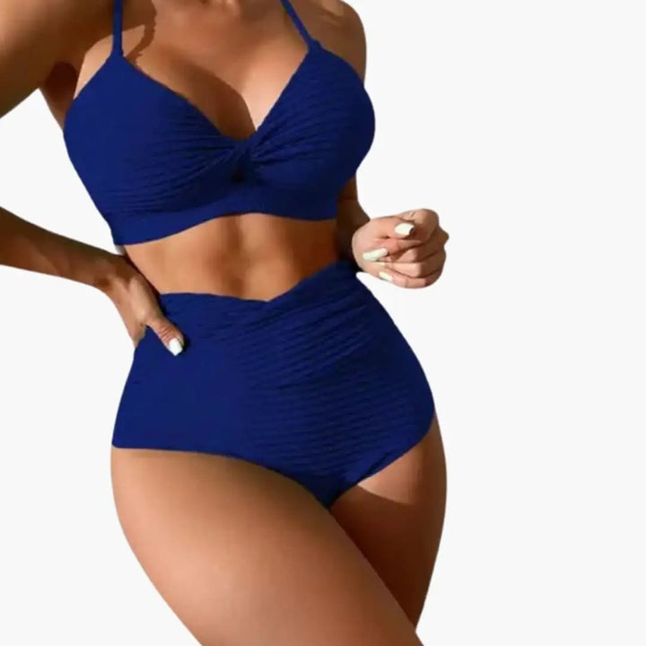 Women’s High-Waisted Animal Print Bikini Set