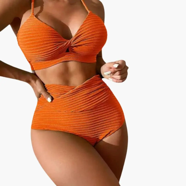 Women’s High-Waisted Animal Print Bikini Set