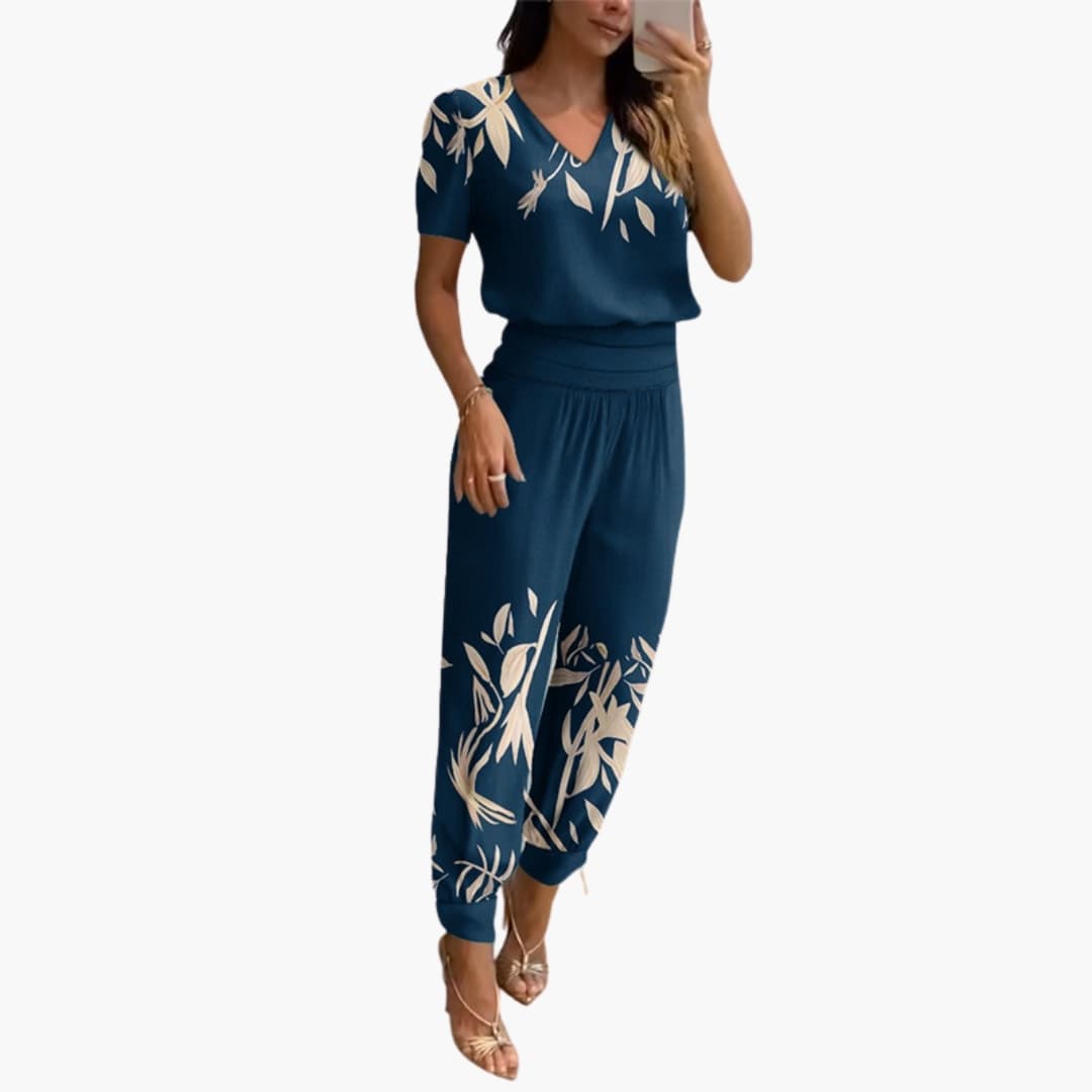 Women’s High Waist Jumpsuit with Spaghetti Straps and Straight Legs