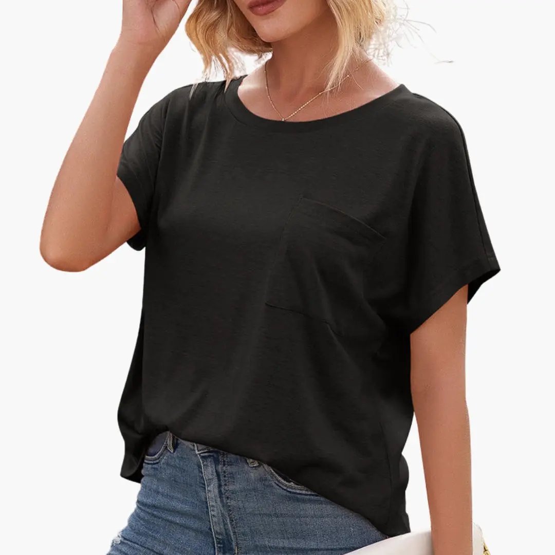 Women’s Loose Fit T-Shirt with Chest Pocket