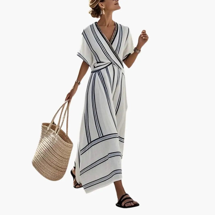Women's Maxi Dress with Relaxed Fit and Woven Fabric