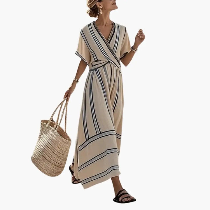 Women's Maxi Dress with Relaxed Fit and Woven Fabric