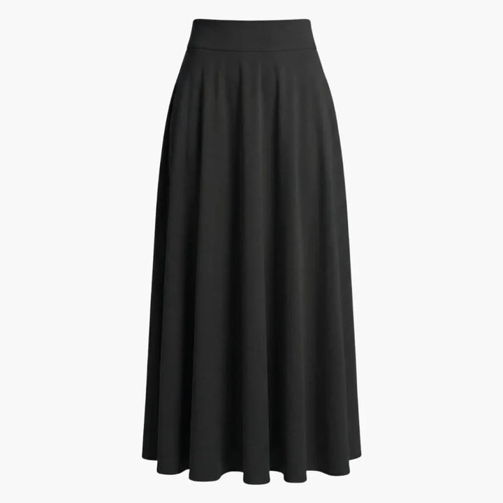 Women's Maxi Skirt with High Waist and Side Pockets