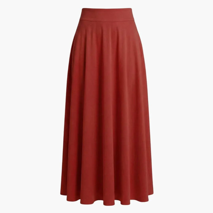 Women's Maxi Skirt with High Waist and Side Pockets