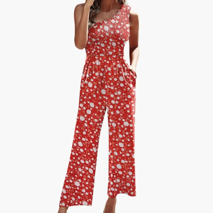 Women’s One - Shoulder Wide Leg Jumpsuit