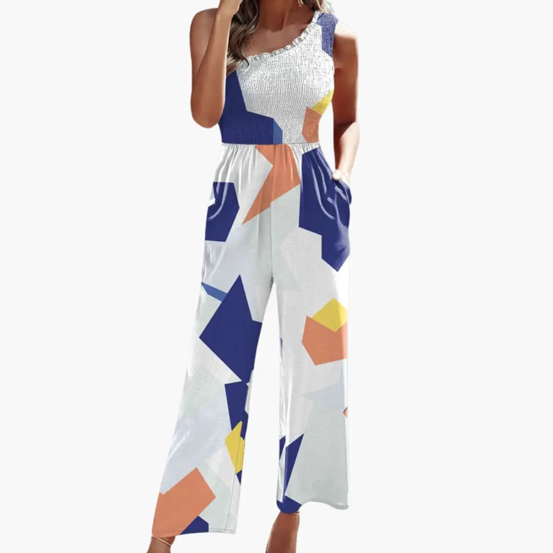 Women’s One - Shoulder Wide Leg Jumpsuit