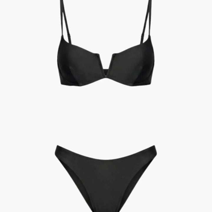Women’s Push-Up Bikini Set with Brazilian Cut Bottom