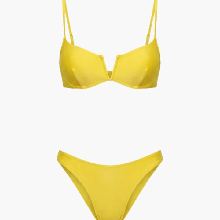 Women’s Push-Up Bikini Set with Brazilian Cut Bottom