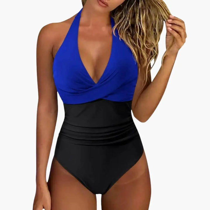 Women’s Push-Up One-Piece Swimsuit – Adjustable Strap Bathing Suit