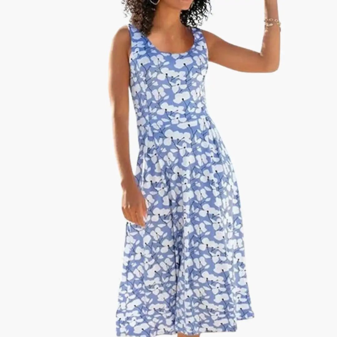Women’s Round Neck Floral Dress