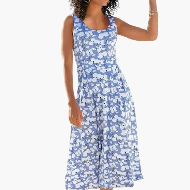Women’s Round Neck Floral Dress