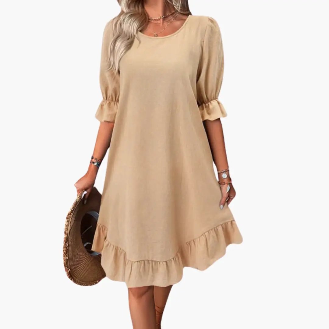 Women’s Ruffle Sleeve Midi Dress