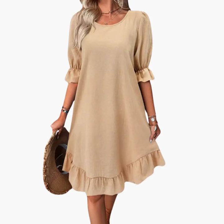 Women’s Ruffle Sleeve Midi Dress