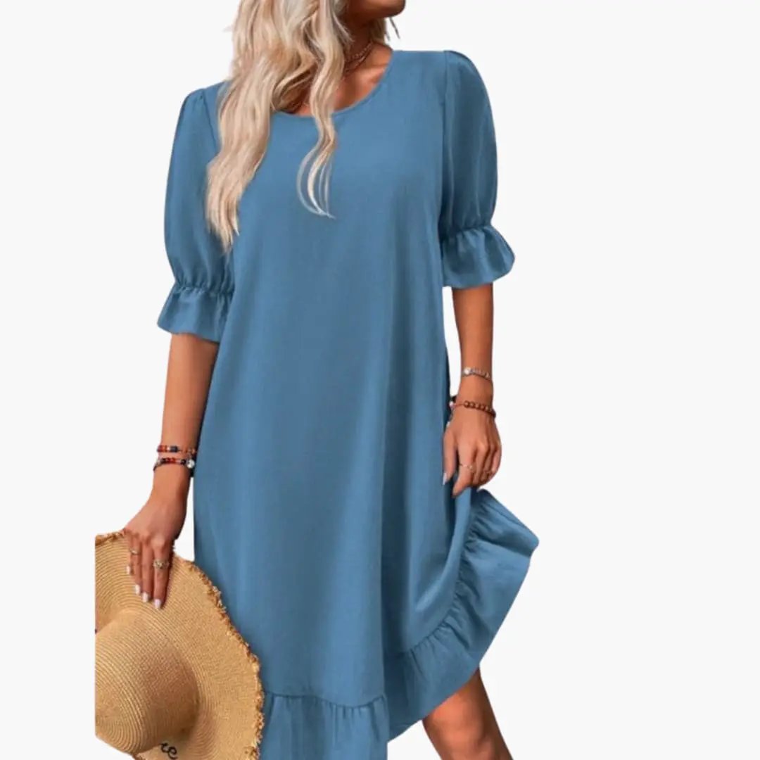 Women’s Ruffle Sleeve Midi Dress