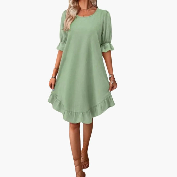 Women’s Ruffle Sleeve Midi Dress