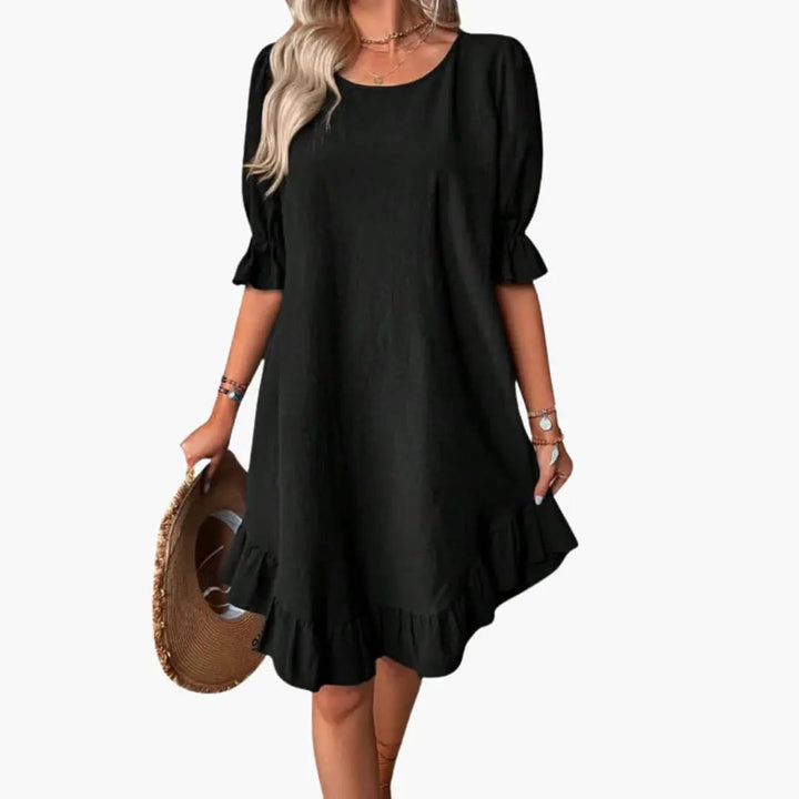 Women’s Ruffle Sleeve Midi Dress