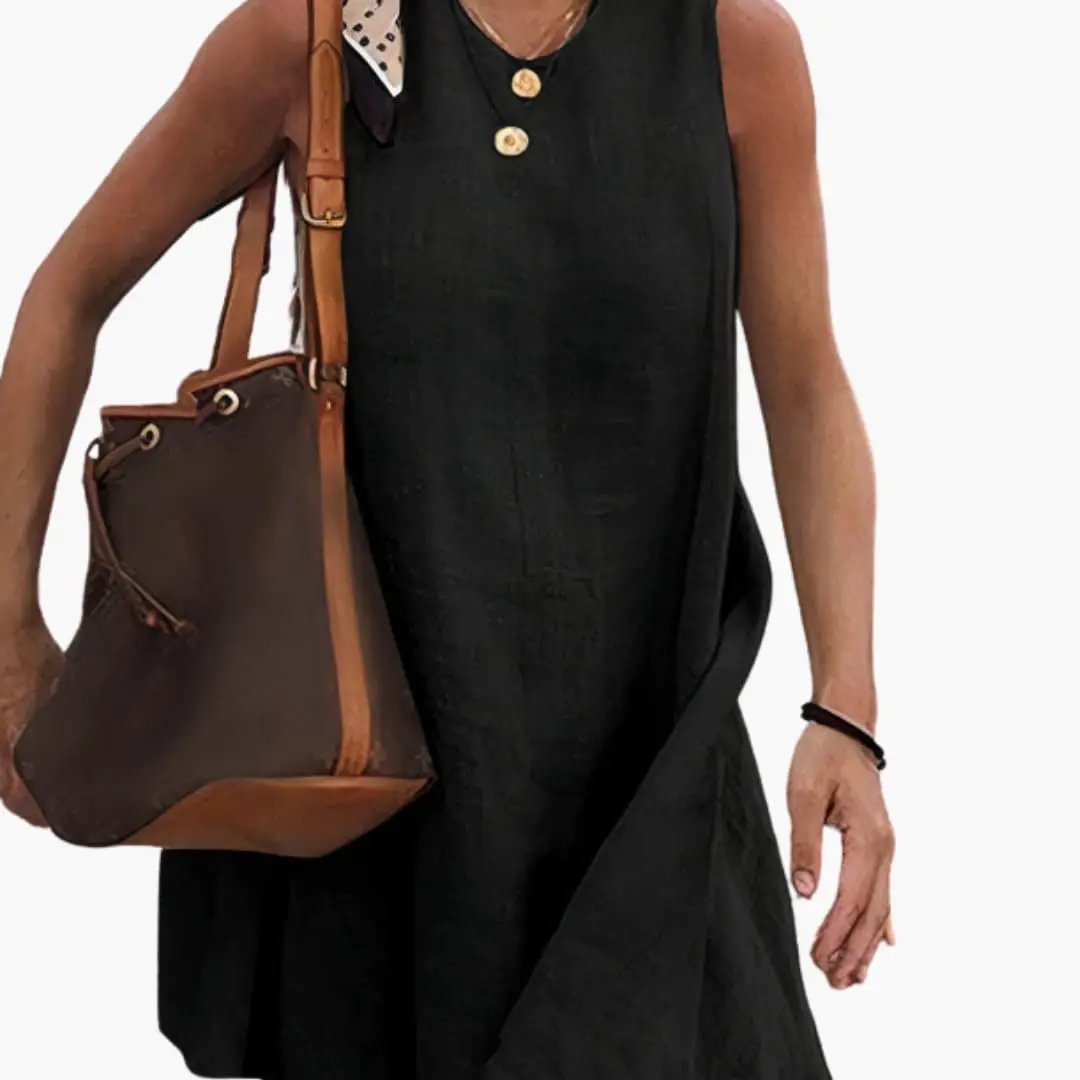 Women’s Short Button Front Shirt Dress with Collared Neck