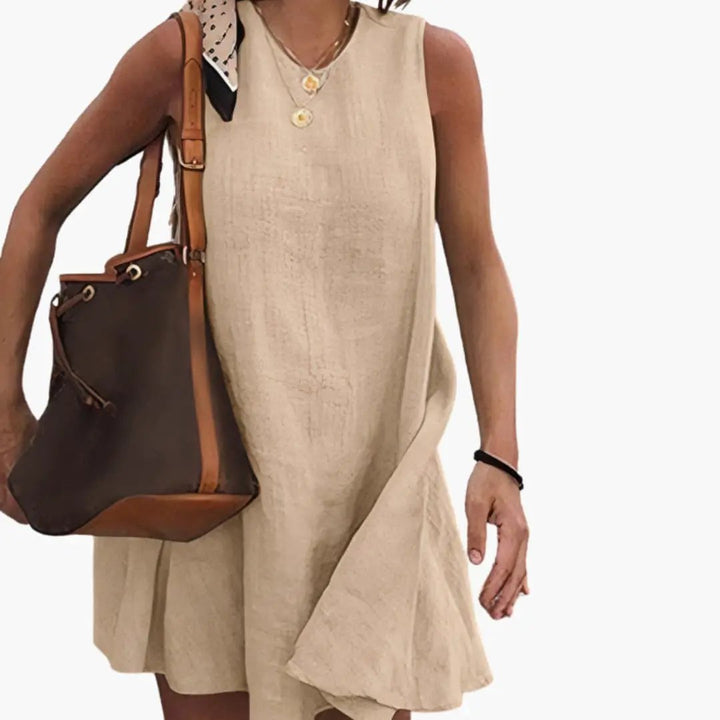 Women’s Short Button Front Shirt Dress with Collared Neck