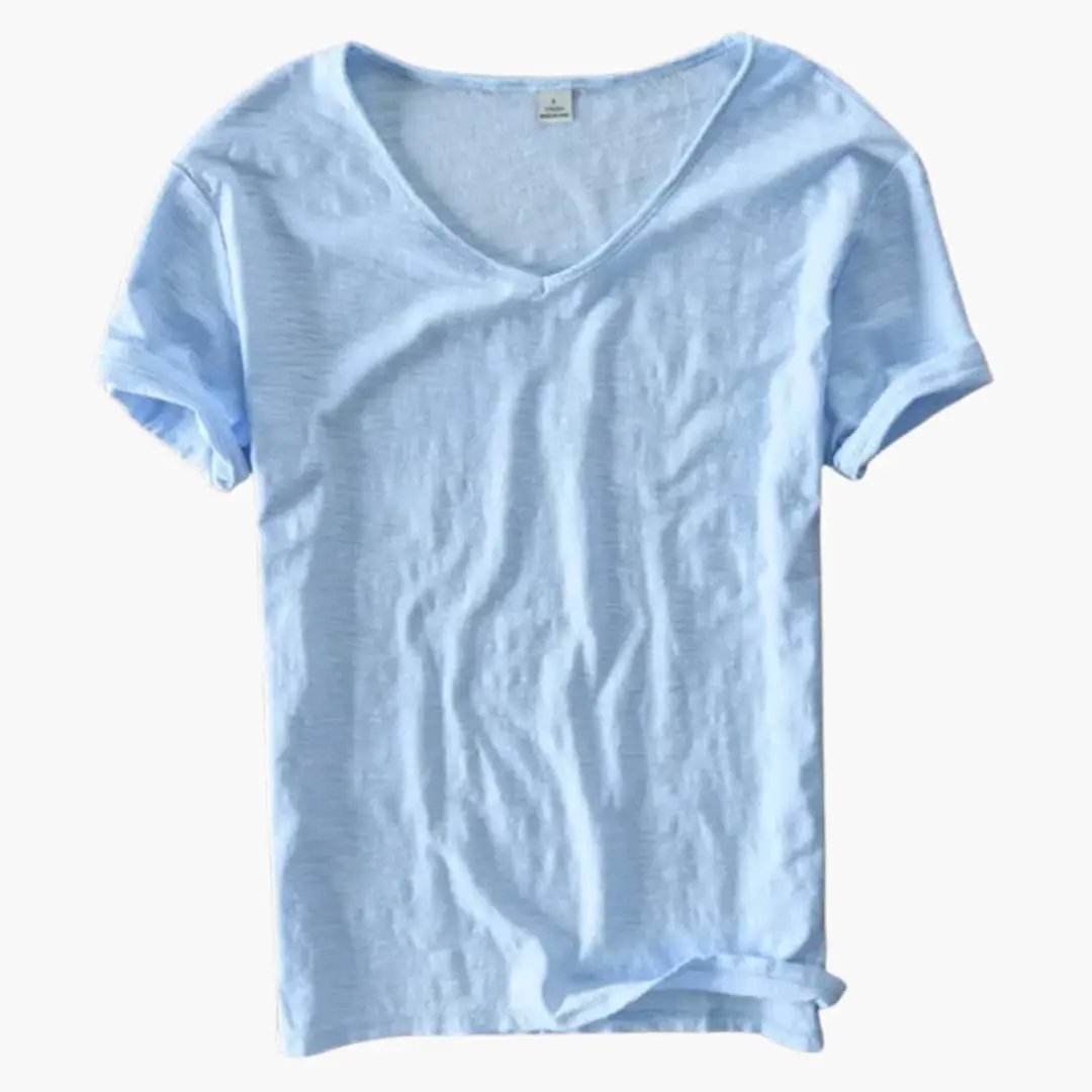 Women’s Short Sleeve V-Neck Pullover T-Shirt