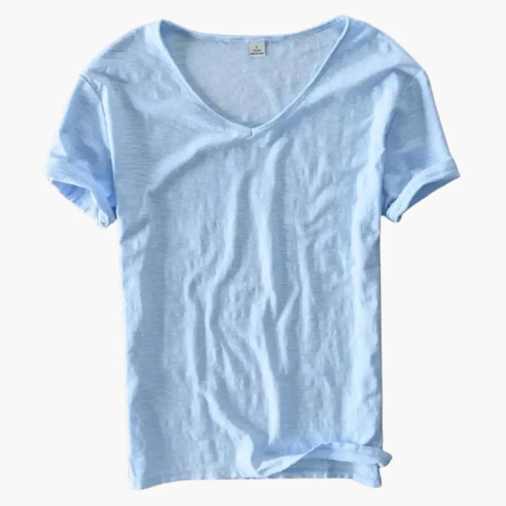 Women’s Short Sleeve V-Neck Pullover T-Shirt