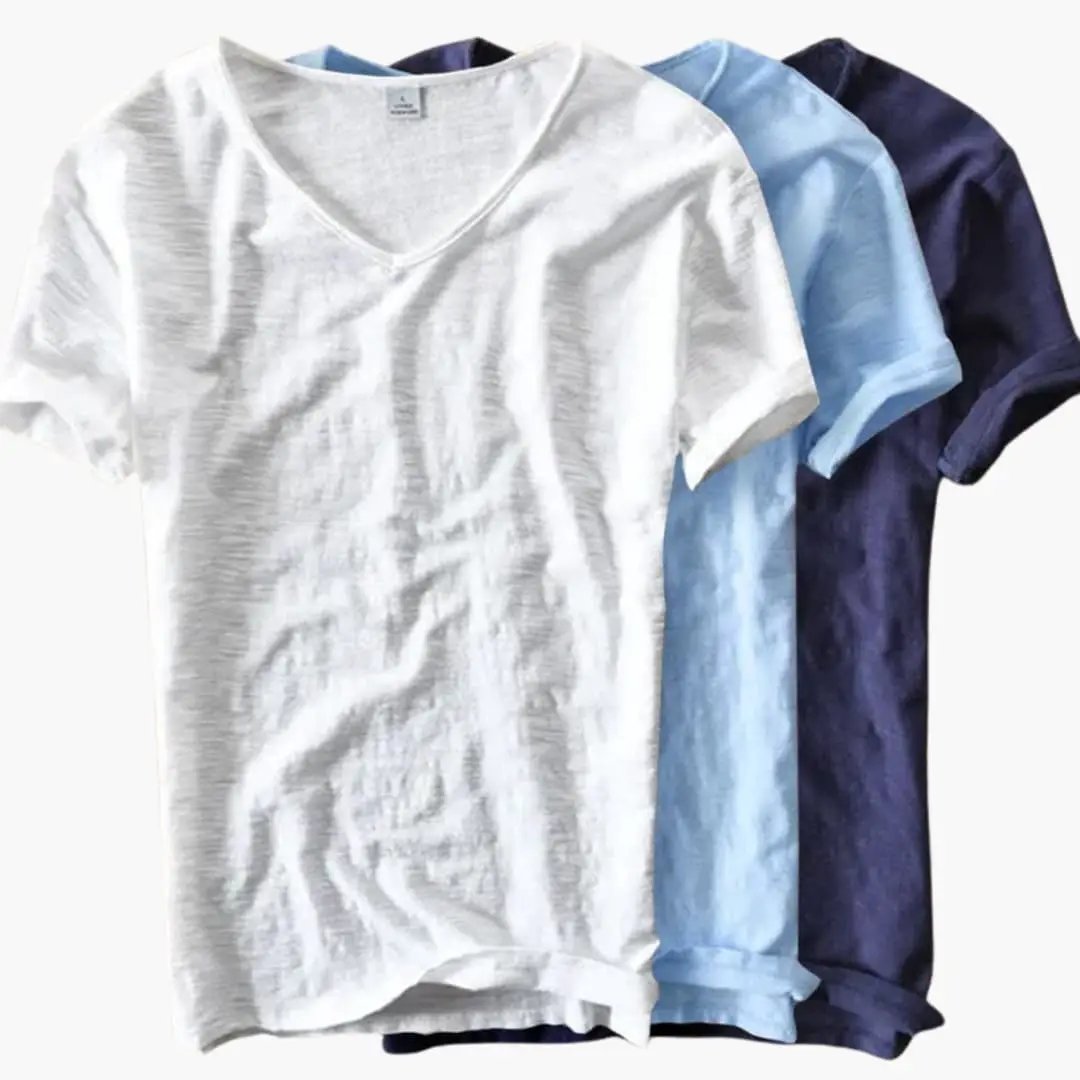 Women’s Short Sleeve V-Neck Pullover T-Shirt